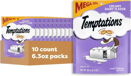 Vista 16 de Golosinas Temptations clásicas para gatos, empaque múltiple