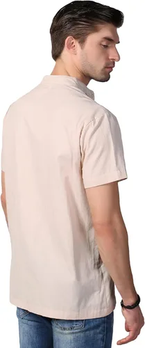 Vista 6 de Camisas mexicanas para hombre, camisas de vestir tradicionales de guayabera para hombre, camisas de vestir con botones y botones para fiesta