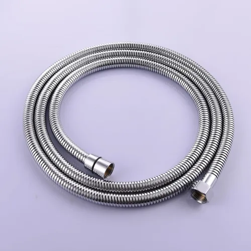Vista 2 de CIENCIA Manguera de ducha RV de 4.9 ft de acero inoxidable flexible de repuesto con accesorios de latón, FHA018