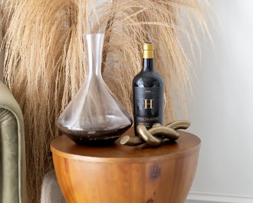 Vista 2 de Hotel Collection - Decantador de vino Decantador pequeño para airear vino hecho de vidrio transparente Enfoca los vapores de aroma y elimina