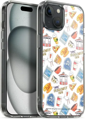 Vista 53 de Head Case Designs Gilmore - Funda negra a prueba de golpes con diseño de dibujos animados para niñas con licencia