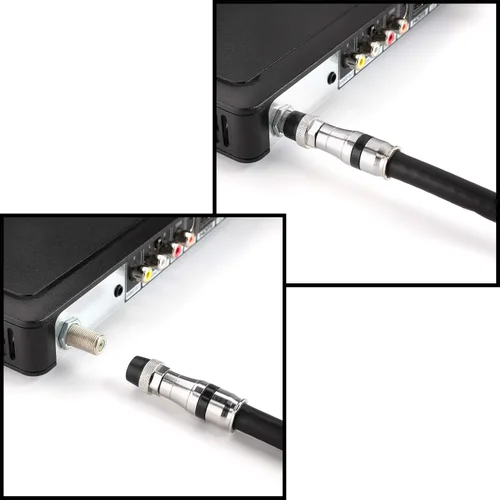 Vista 7 de THE CIMPLE CO Conector de compresión de cable coaxial - para cable coaxial RG11 - con junta tórica de sellado de clima, funda para clima y agarre