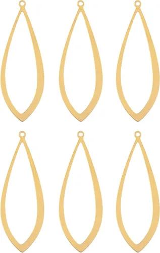 Vista 36 de John Bead Beadwork Findings - Colgante dorado (3 unidades)