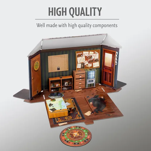 Vista 2 de ThinkFun Escape The Room: Murder in The Mafia - Atractivo juego de acertijos para mayores de 13 años Ideal para adolescentes y adultos
