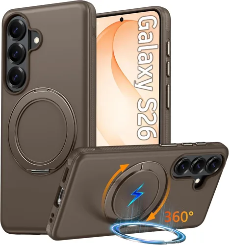 Vista 24 de Oterkin Funda para Google Pixel 10a con soporte magnético de giro de 360° [compatible con MagSafe] [antideslizante] [15 pies] a prueba de golpes