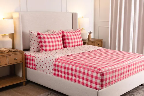 Vista 20 de Beddy's Juego de ropa de cama todo en uno con cremallera para niños, diseño Beige