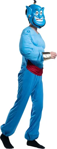 Vista 5 de Disfraz de Disguise del Genio de Aladdin de Disney con músculos para hombre