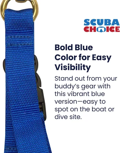 Vista 2 de Scuba Choice - Protector de aletas y máscaras con cierre de liberación rápida, color azul