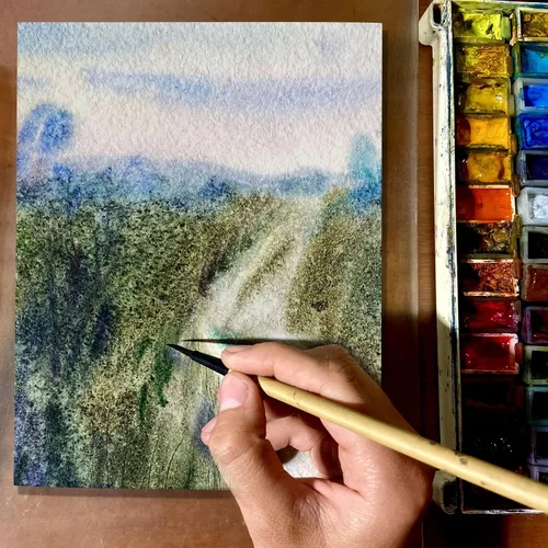 Vista 4 de Paquete de 2 lienzos para pintar de 8 x 10 pulgadas, lienzos en blanco estirados enmarcados, suministros de pintura, tablero de arte, paneles