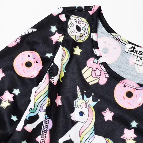 Vista 4 de Jxstar Vestidos de manga larga para niñas, ropa de otoño e invierno, vestido con vuelo