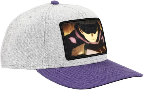 Vista 3 de Bioworld Satoru Gojo Sublimated Bordado Patch Snapback Sombrero Blanco