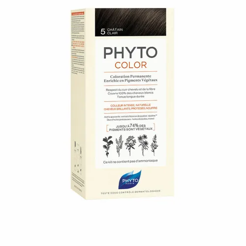 Vista 2 de Coloración Permanente Phyto Paris Phytocolor 5-castaño claro Nº 5-Castano Claro