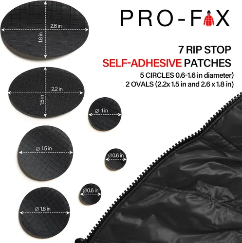 Vista 3 de Kit de parches de reparación autoadhesivos impermeables – Solución de 30 segundos para chaquetas de plumón, tiendas de campaña, sacos de dormir