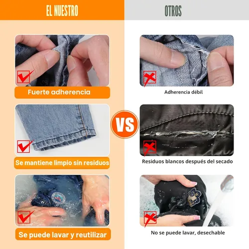 Vista 5 de FITTDYHE Pegamento para Tela Permanente, 60 ML Pegamento Transparente Lavable para Ropa, Súper Adhesivo para Tela para Strass, Parches, Ropa, Denim