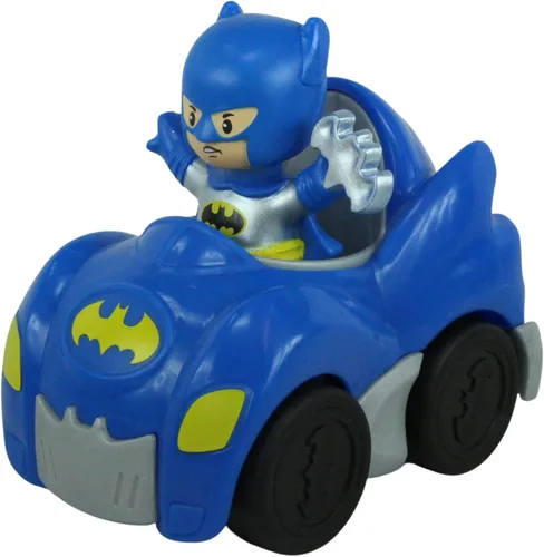 Vista 4 de Fisher Price Little People DC Super Friends, Imaginext DC Superhero Toys, creativos, juguetes educativos, Batman y Batmobile, hacen que los tiempos