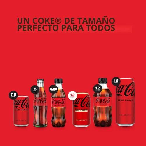Vista 7 de Coca-Cola Soda sin cafeína, 12 onzas líquidas (paquete de 12)
