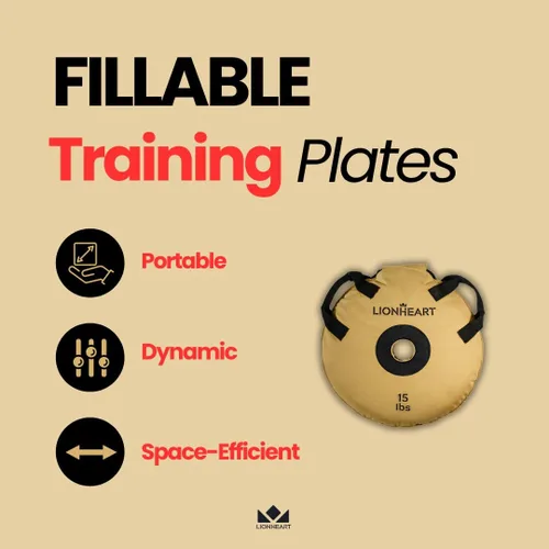 Vista 4 de Lionheart Sand Bag Weight Plates Set Sandbags for Working Out Home Gym Bumper Plates Travel-Friendly Sandbag for Fitness & Weight Training