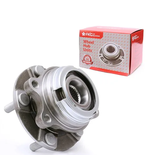Vista 35 de FKG 513253 Conjunto de buje de cojinete de rueda delantera para A3 TT (Quattro), VW Tiguan Passat Jetta Golf CC EOS Beetle, brida de 4 pernos