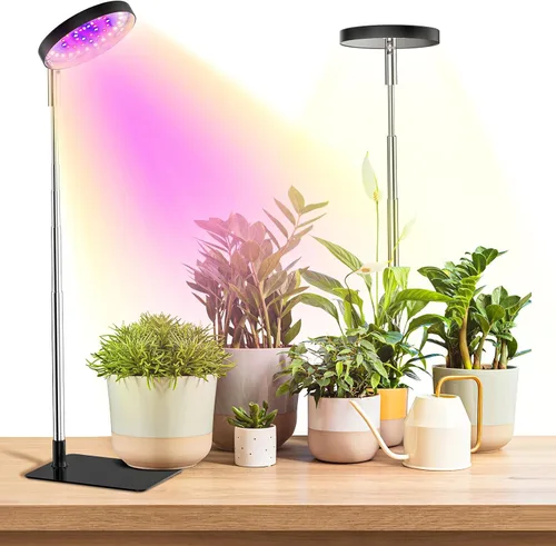 Vista 7 de Luces de cultivo para plantas de interior de espectro completo, 48 luces LED para plantas de interior con 2 opciones de montaje, 3 espectros