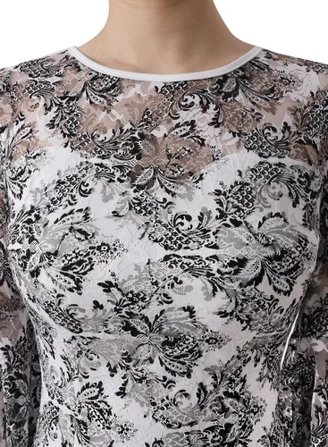 Vista 3 de VFSHOW - vestido elegante y entallado con mangas acampanadas para mujer, vestido de tubo para cócteles y fiestas
