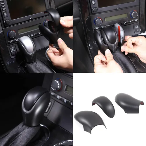 Vista 7 de PIUGILH Cubierta de Cabeza de Perilla de Palanca de Cambios Trim Compatible con Corvette C6 2005-2013 Accesorios Interiores, Cubierta de Cabeza