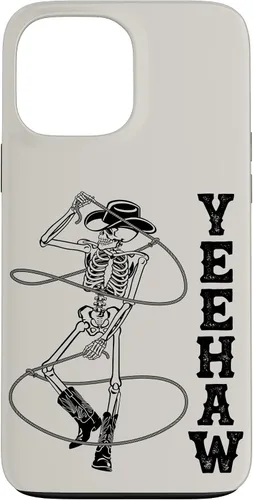 Vista 24 de Western Cowboy Skeleton Yeehaw Rodeo Southern Country Music Case for iPhone 17