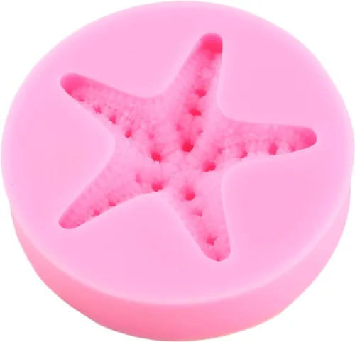 Vista 9 de Molde de silicona para fondant de temática marina, molde de silicona para estrellas de mar, mini moldes para hornear para decoración de tartas