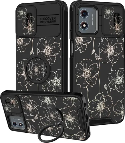 Vista 112 de Funermei Funda para Moto G Stylus 5G 2022, funda para teléfono con diseño de calavera de esqueleto para mujeres y niñas, diseño gótico, Como