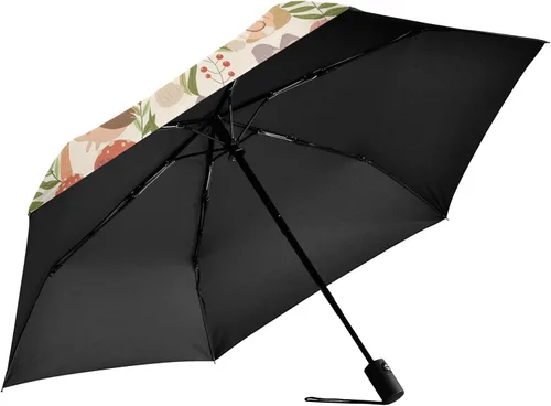 Vista 2 de ALAZA Eiffel Tower Paris Travel Umbrella Automatic Folding Sun Umbrella Windproof Uv Protection Compact Sun Rain Umbrella