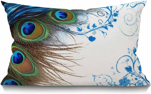 Vista 15 de Smooffly Funda de almohada rectangular rectangular rectangular con diseño de estrella de mar de playa y estrella de mar, funda de cojín de lino