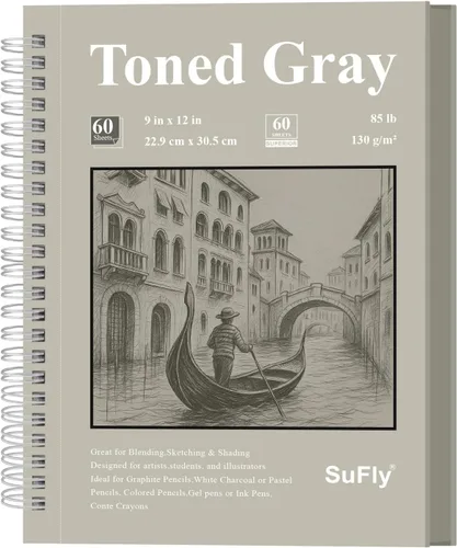 Vista 25 de Cuaderno de bocenas de papel negro SuFly 5.5 x 8.5, 60 hojas (90lb/150gsm) Papeles de artista para dibujo Papel negro para lápices
