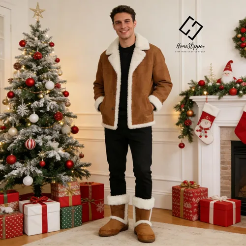 Vista 2 de Home Slipper Pantuflas para hombre, suaves y cálidas, de espuma viscoelástica, para interiores