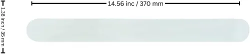 Vista 2 de LAPAT Protector de Pádel Adhesivo Pádel Transparente/Acabado áspero para una mejor protección - 14.567 x 2.165 in- Cinta protectora de pádel
