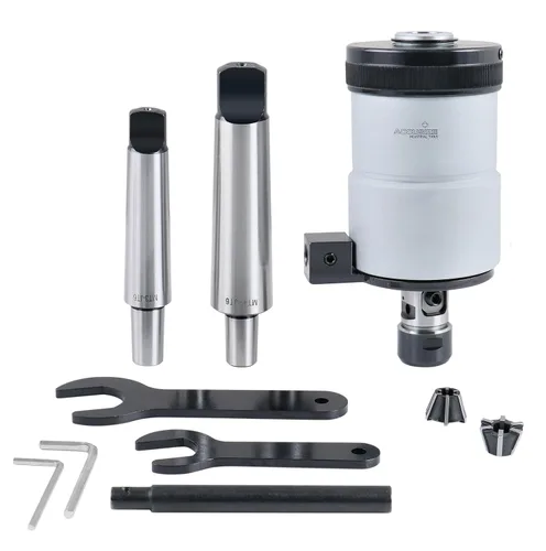 Vista 5 de Accusize Industrial Tools Cabezal de roscado autoinvertido M5-M12 de 4-1/2 pulgadas, NPT de 1/8 pulgadas, cono Jt6 Jacobs, 2600-4012