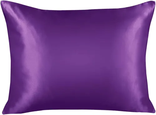 Vista 15 de ShopBedding - Lujosa funda de almohada de satén para el cabello, 2 unidades, satinada, estándar, con cremallera, estampado de cebra marrón