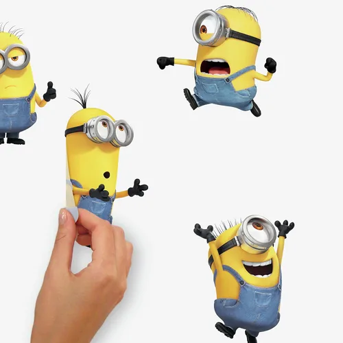 Vista 4 de Minions: The Rise of Gru - Calcomanías de pared para despegar y pegar de RoomMates