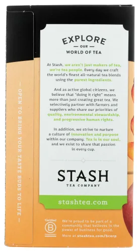 Vista 2 de Stash Tea Company, Premium, Té verde jengibre melocotón con matcha, 18 bolsas de té, 1.2 oz (36 g) - 2 piezas