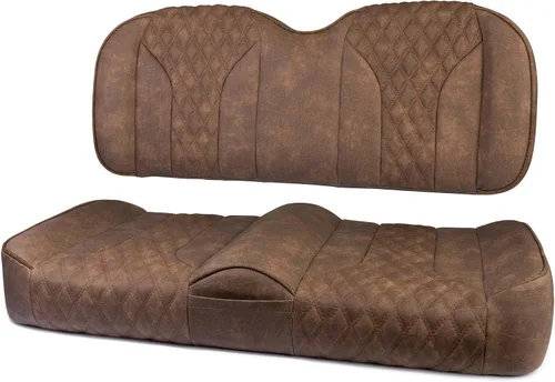 Vista 10 de MODZ® FS2 Custom Golf Cart Asiento Delantero para Yamaha Drive2 - [2017-Up] - [Añadir $40] - Base Marrón - Patrón Cobra