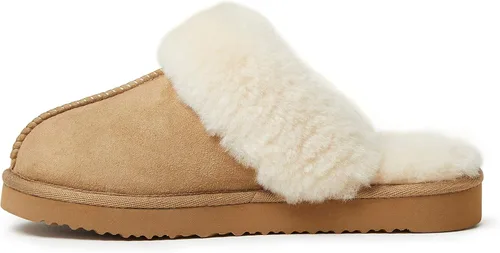 Vista 10 de Dearfoams Women's Fireside Sydney Shearling Fur IndoorOutdoor Scuff Slipper with Wide Widths
