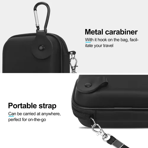 Vista 4 de Lacdo Funda para cámara Canon PowerShot G7 X Mark III/PowerShot G7 X Mark II 4K Vlogging Cámara de Vlogging, bolsa de transporte para cámara