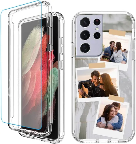 Vista 20 de Funda para teléfono con foto personalizada para Samsung Galaxy S21 5G, cubierta personalizada con imagen, texto, logotipo