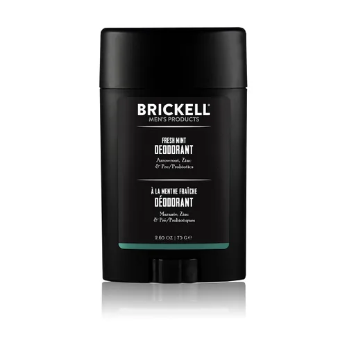 Vista 6 de Brickell Men's Products Desodorante para hombres, sin aluminio, alcohol ni bicarbonato de sodio, con polvo de raíz de flecha, aceite de oliva e
