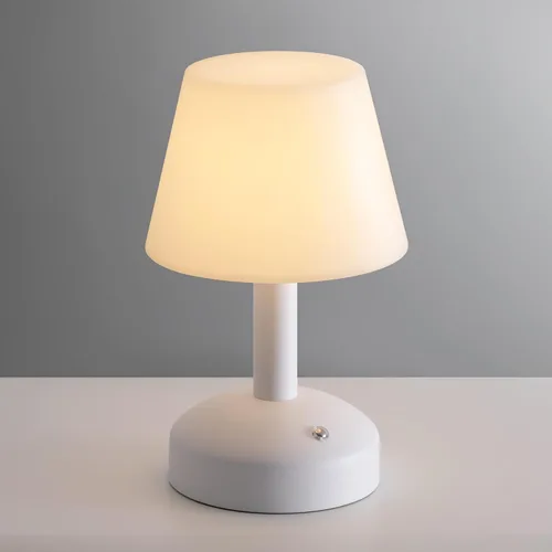 Vista 11 de KDG Lámparas de mesa pequeñas modernas inalámbricas, lámpara de escritorio LED regulable impermeable portátil para exteriores y ducha, luz con Plata