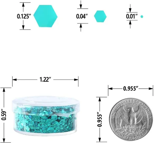 Vista 4 de Licool - Brillantina gruesa holográfica, juego de 12, purpurina artesanal para manualidades de resina, purpurina cosmética para uñas, cuerpo, cara