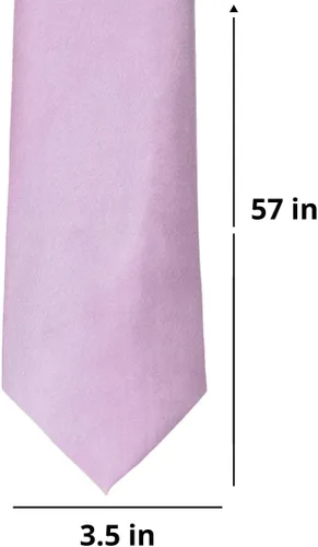 Vista 396 de tiemart Corbata de color sólido para hombre Longitud estándar