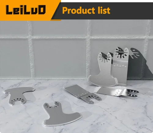 Vista 7 de LEILUO – Juego de 6 cuchillas oscilantes recubiertas de diamante para multiherramienta, ideales para eliminar juntas; compatibles con DeWalt