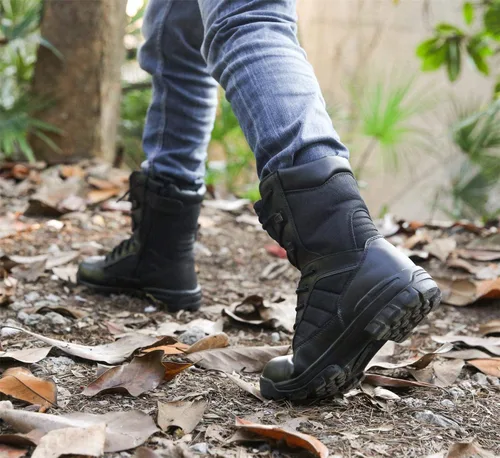 Vista 5 de Botas tácticas militares para hombre, botas de la jungla del ej