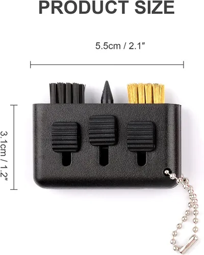 Vista 3 de 3 unids Golf Club Brush Pocket Golf Club Groove Cleaner 3 en 1 Sacapuntas de Golf retráctil Herramienta Limpiador Club Herramienta Portátil Pequeños