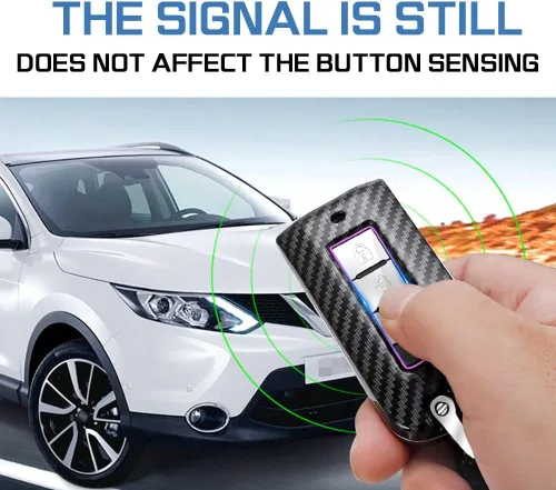 Vista 7 de ontto Compatible con Mitsubishi - Funda para llavero inteligente de entrada sin llave, funda para llave de automóvil, protección completa de 360°