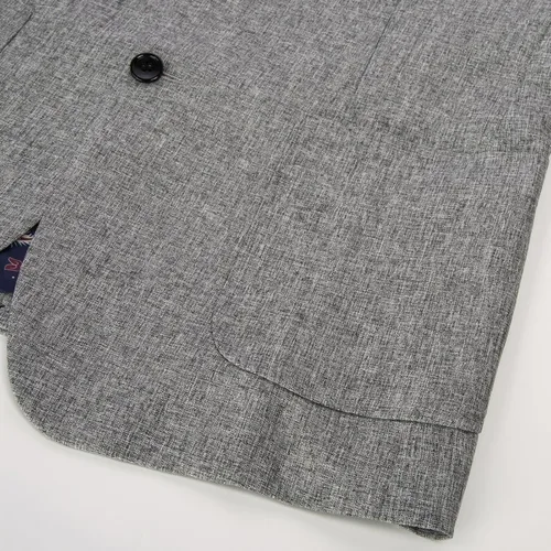 Vista 4 de PJ PAUL JONES Chaqueta deportiva casual para hombre, chaqueta de negocios ligera con dos botones